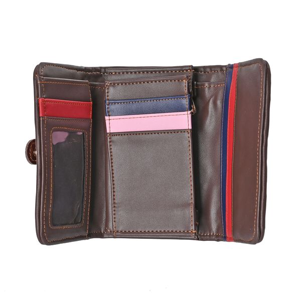 Chaos by Elsie - Echtleder Patchwork Geldbörse, Patchwork image number 4