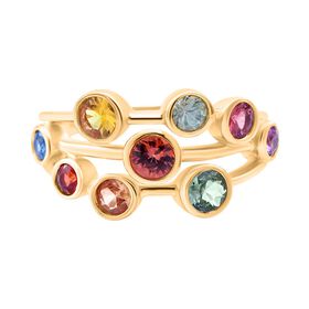 AA mehrfarbiger Saphir-Ring - 1,98 ct.