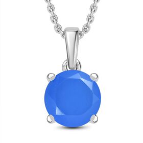 Blauer Onyx Schmuckset Edelstahl ca. 3.26 ct