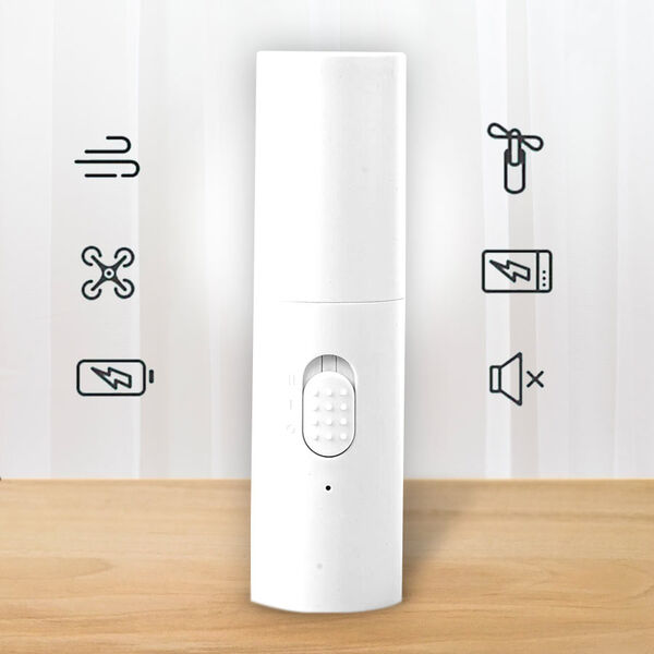 Tragbarer und wiederaufladbarer Mini-Ventilator mit Powerbank, Weiß image number 3