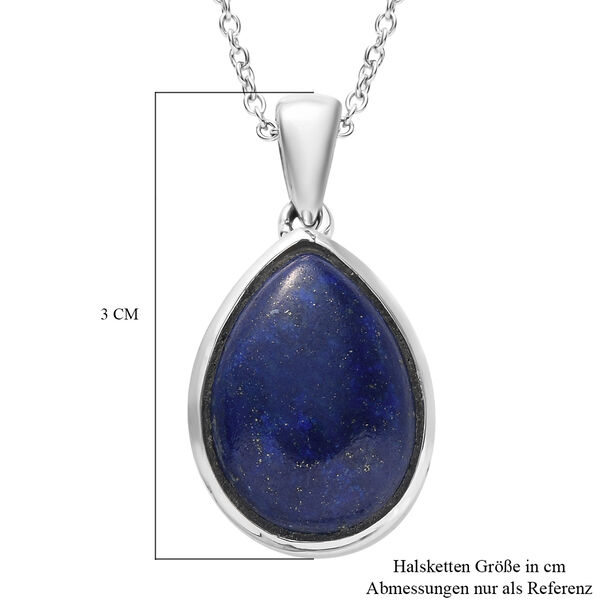 Lapislazuli Anh&auml;nger mit Kette ca. 11,33 ct image number 6