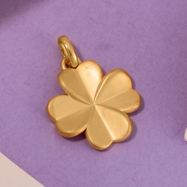 Kleeblatt Anhänger, 750 Gold image number 1