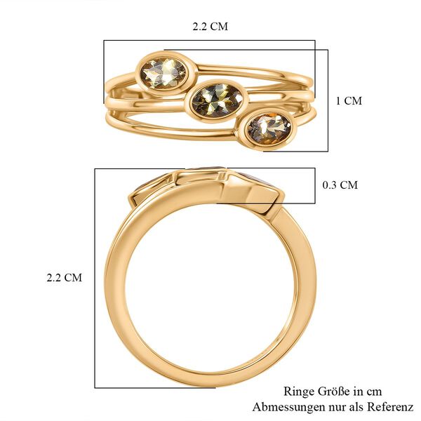 AA Natürlicher goldener Tansanit Ring - 0,69 ct. image number 6