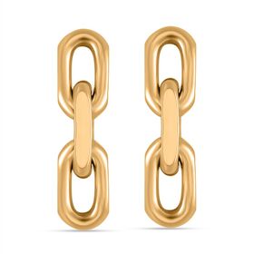 Reiner Edelstahl IP-GelbbeschichtungOhrringe ca. 9,00g