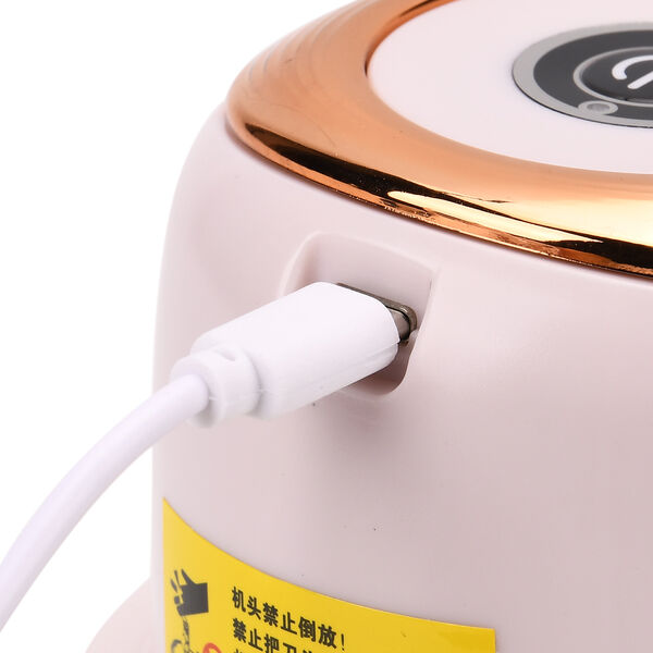 Kompakter Elektrischer Mini-Knoblauchzerkleinerer, USB-Aufladung, 14,5&times;11cm, Rosa image number 7