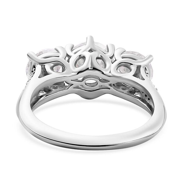 Moissanit Schmuckset, 925 Silber rhodiniert - 7,43 ct. image number 6