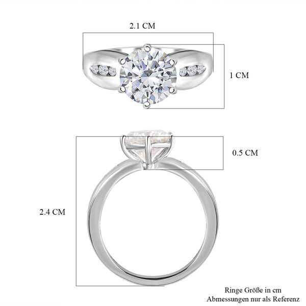 EF Moissanit Ring- 1,90 ct. image number 7