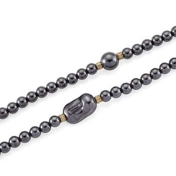 Terahertz Halskette ca. 40 cm Reiner Edelstahl Standard gelb vergoldet ca. 300.00 ct