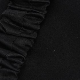 LA MAREY Augenmaske aus 19mm 100% Maulbeerseide mit 100% Seidenf&uuml;llung, Schwarz