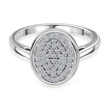 LUXURIANT DIAMOND - Lab Grown Diamant SI-GH SGL zertifiziert Ring 925 Silber rhodiniert (Gr&ouml;&szlig;e 18.00) ca. 0.50 ct