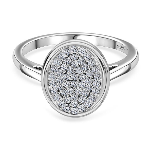 LUXURIANT DIAMOND - Lab Grown Diamant SI-GH SGL zertifiziert Ring 925 Silber rhodiniert (Gr&ouml;&szlig;e 18.00) ca. 0.50 ct