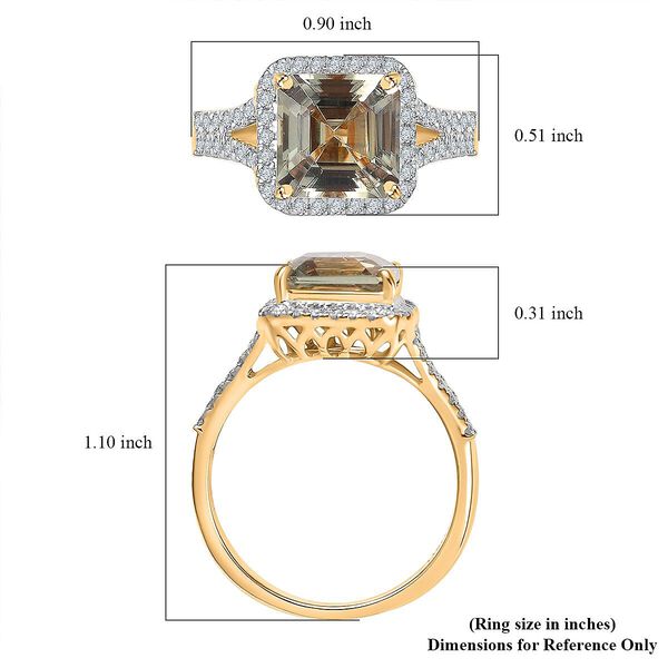 AAA Turkizit, Wei&szlig;er Diamant Ring 585 Gold (Gr&ouml;&szlig;e 20.00) ca. 3,85 ct image number 5