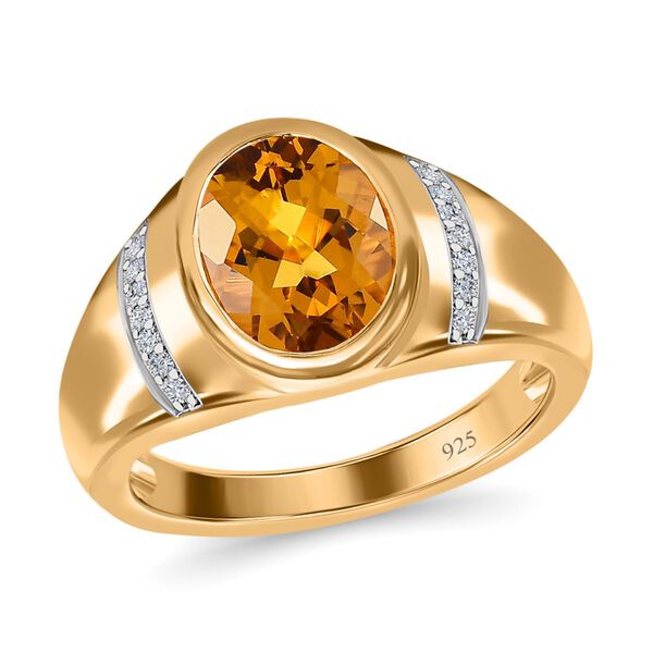 AAA Premium brasilianischer Heliodor und Zirkon-Ring - 2,59 ct. image number 3