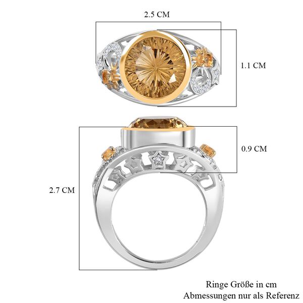 Citrin Ring 925 Silber  (Gr&ouml;&szlig;e 17.00) ca. 8,34 ct image number 7