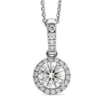 LUXURIANT DIAMOND - Lab Grown Diamant SI-GH Schmuckset ca. 50 cm 925 Silber Rhodiniert ca. 1,07 ct.