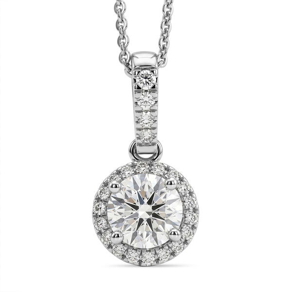 LUXURIANT DIAMOND - Lab Grown Diamant SI-GH Schmuckset ca. 50 cm 925 Silber Rhodiniert ca. 1,07 ct.