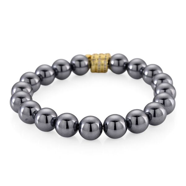 Terahertz, Weißer Zirkonia Schlange Armband ca. Flexibles cm Nickelfreies Messing Standard 131.00 ct image number 4