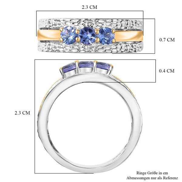 Zweifarbiger Tansanit Ring - 0,59 ct. image number 6