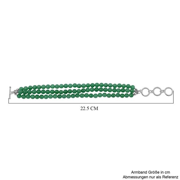 Gr&uuml;nes Aventurin-Armband, 18 cm - 30 ct. image number 5