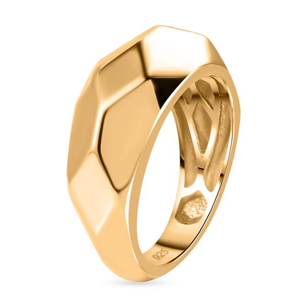 Ring mit Diamantschliff-Muster image number 5