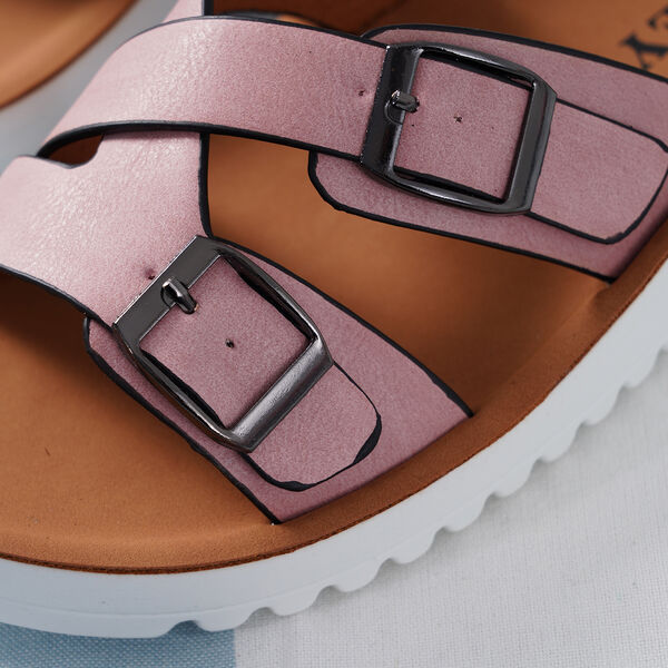 LA MAREY - Schnalle Sandalen, Größe 36, Rosa image number 6