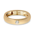 Diamant zertifiziert I2-I3 Band Ring 375 Gelbgold image number 0