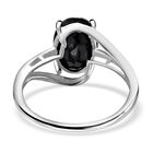 Schwarzer Spinell Ring 925 Silber (Größe 17.00) ca. 2.64 ct image number 5