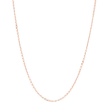 Offene Gliederkette ca. 75 cm 925 Silber ros&eacute;vergoldet