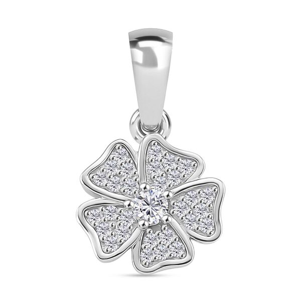 Moissanit Schmuckset, 925 Silber rhodiniert - 0,58 ct. image number 4