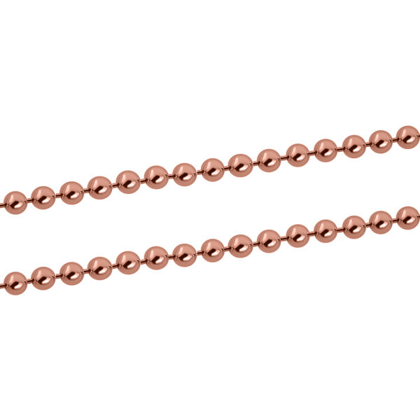 925 Silber rosévergoldet Kette, ca. 60 cm, ca. 4,10g image number 3