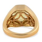 Ouro Verde-Quarz und Zirkon Ring 925 Silber vergoldet image number 5