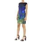 DESIGUAL, Strickkleid Kurzarm Indie blau floral Print, Multi, Größe- 40 image number 2