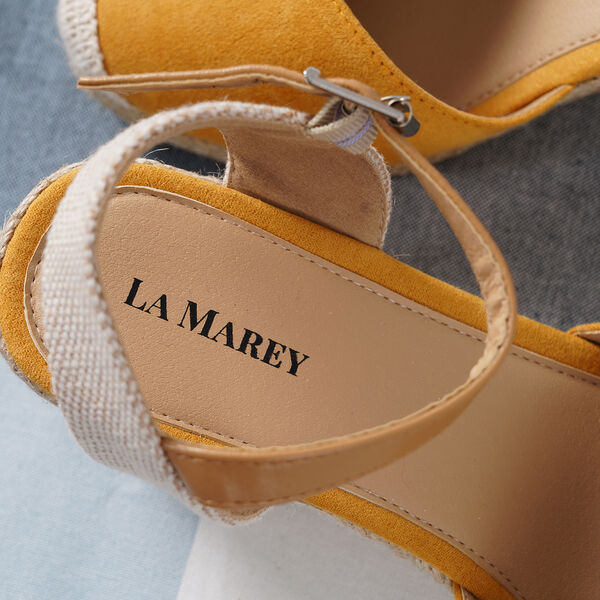 LA MAREY: Espadrilles mit Keilabsatz, Gelb&nbsp; image number 4