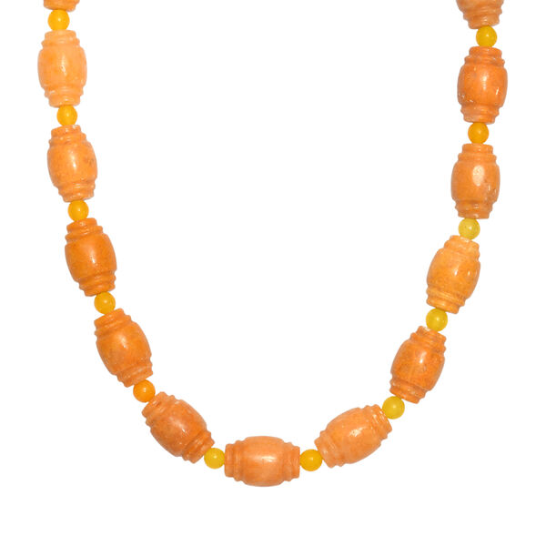 EVER TRUE Gelber Aventurin, Gelber Quarzit Halskette ca. 45 cm 316L Edelstahl Gold ca. 285.00 ct image number 3