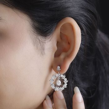 J Francis gefertigt mit SWAROVSKI- Zirkonia Ohrringe