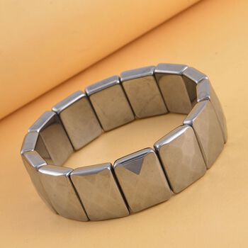 Flexibles Terahertz-Armband mit Diamantschliff-Muster - 230 ct.