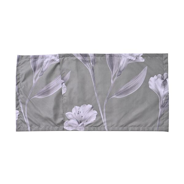 6-tlg. Bettwäsche-Garnitur mit doppelseitigem Druck, Blumenmuster, grau image number 9