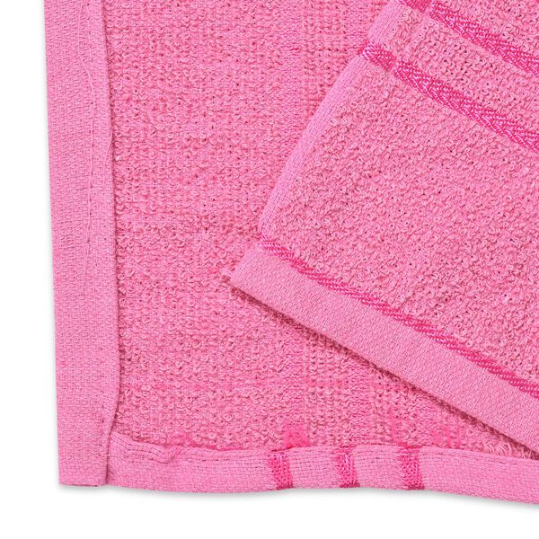10er-Set recycelte 320gsm Baumwoll-Frottee-Küchentücher, 30x46 cm, rosa image number 5