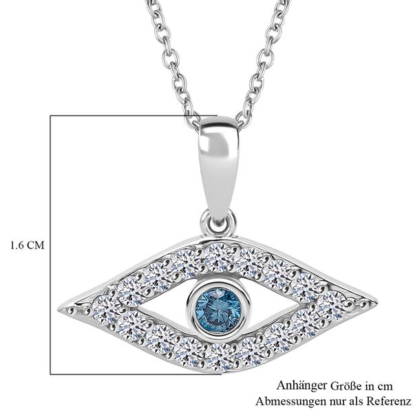 LUXURIANT SI Labor blaues Diamant und SI-GH wei&szlig;es Labor Diamant Schmuckset image number 5