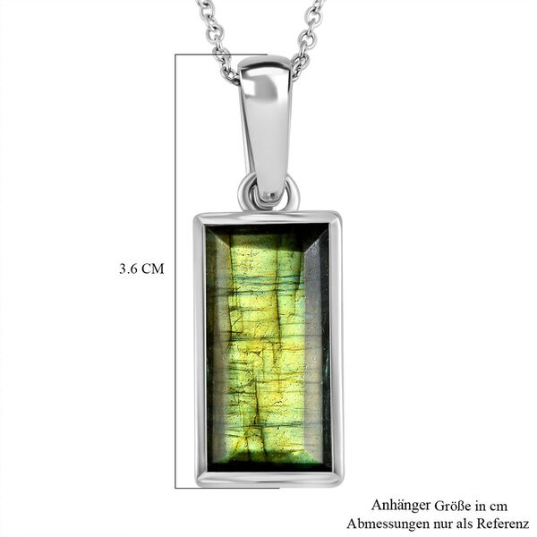 Labradorit Schmuckset  Edelstahl ca. 11,71 ct. image number 8