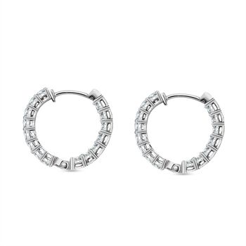 LUXURIANT SI-GH Labor Diamant Ohrringe, 925 Silber rhodiniert - 2 ct.