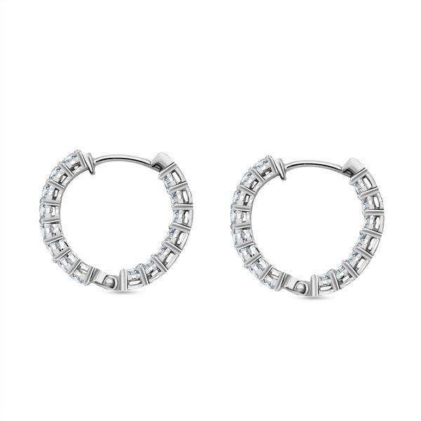 LUXURIANT SI-GH Labor Diamant Ohrringe, 925 Silber rhodiniert - 2 ct. image number 3