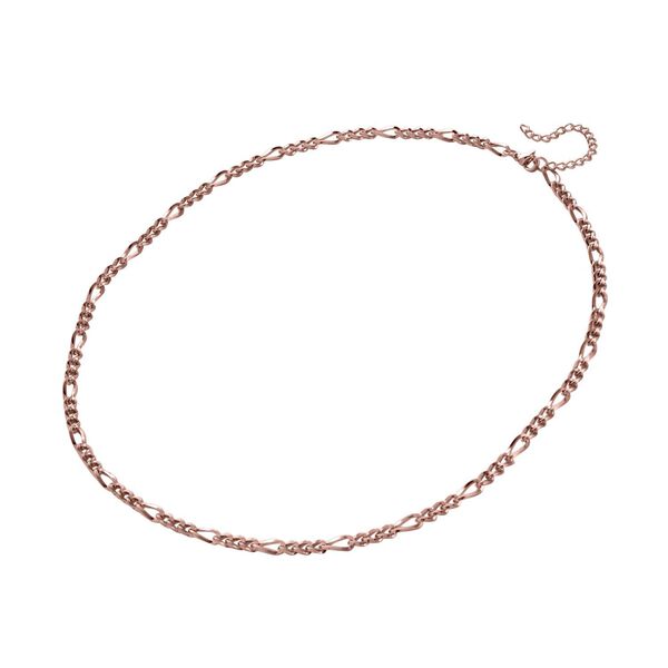 Figaro-Halskette, ca. 50 cm, Edelstahl, Ros&eacute;farben image number 3