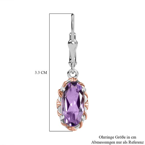 AA Rose De France Amethyst Ohrringe - 3,66 ct. image number 6