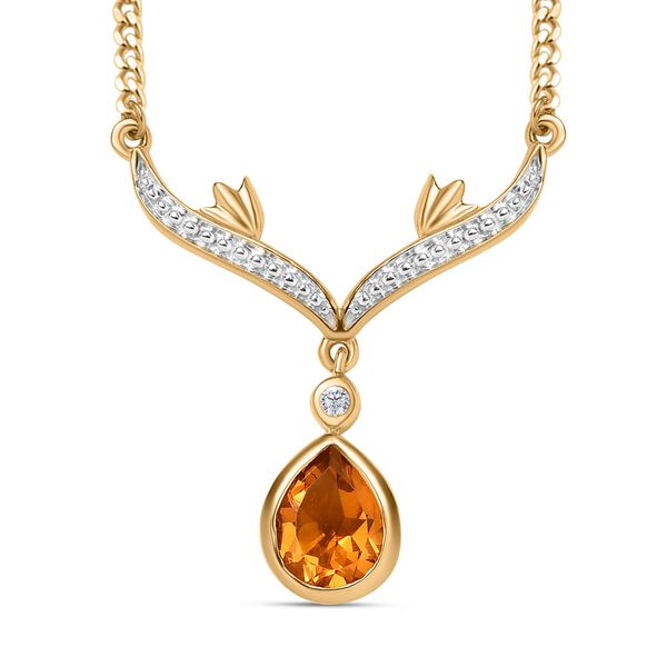 Serra Gaucha Citrin  Halskette, ca. 45 cm, ca. 1.51 ct image number 0