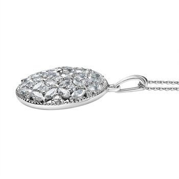 D&rsquo;Joy Moissanit Anh&auml;nger mit 45cm Kette - 5,43 ct.