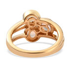 Natürlicher Äthiopischer Opal Ring 925 Silber Vermeil image number 5