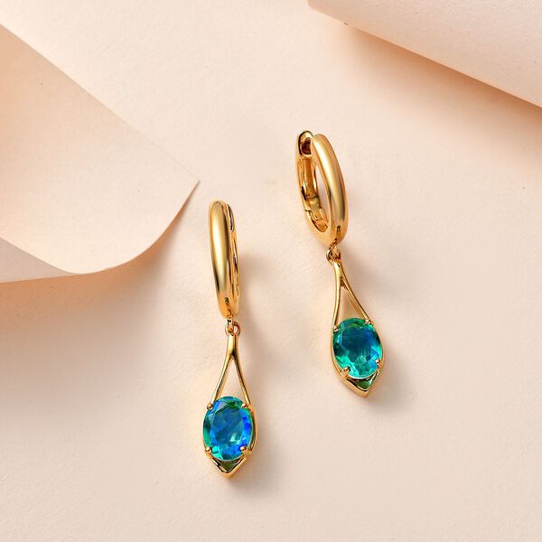 Pfau Triplett Quarz Ohrringe - 3,04 ct. image number 2