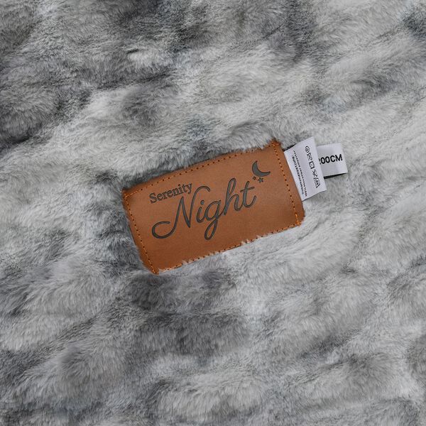 Serenity Night: Exklusive Luxusdecke aus Kunst- und Sherpa-Fell - 150x200 cm, Khaki image number 9