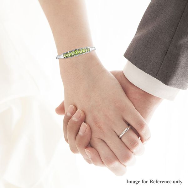 Nat&uuml;rlicher Peridot-Armreif, 19cm - 6,49 ct. image number 3